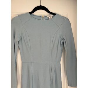 Bar III Long sleeve round neck baby blue dress S